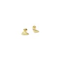 BLOW mini / gold satin earrings