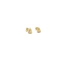 TRI mini / gold satin earrings
