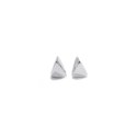 TRI mini / glossy silver earrings