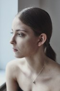 BLOW mini / satin silver earrings