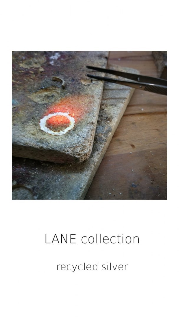 LANE circle / recycled silver earrings LANE circle / recycled silver earrings