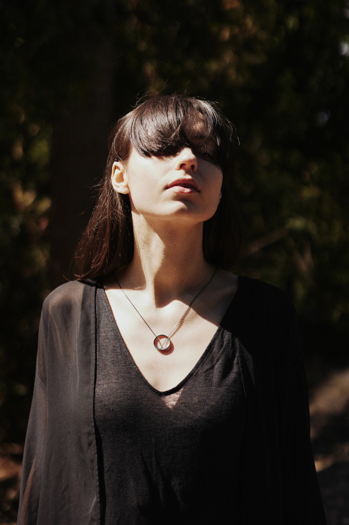 MINIMAL BIG necklace / black silver MINIMAL BIG necklace / black silver