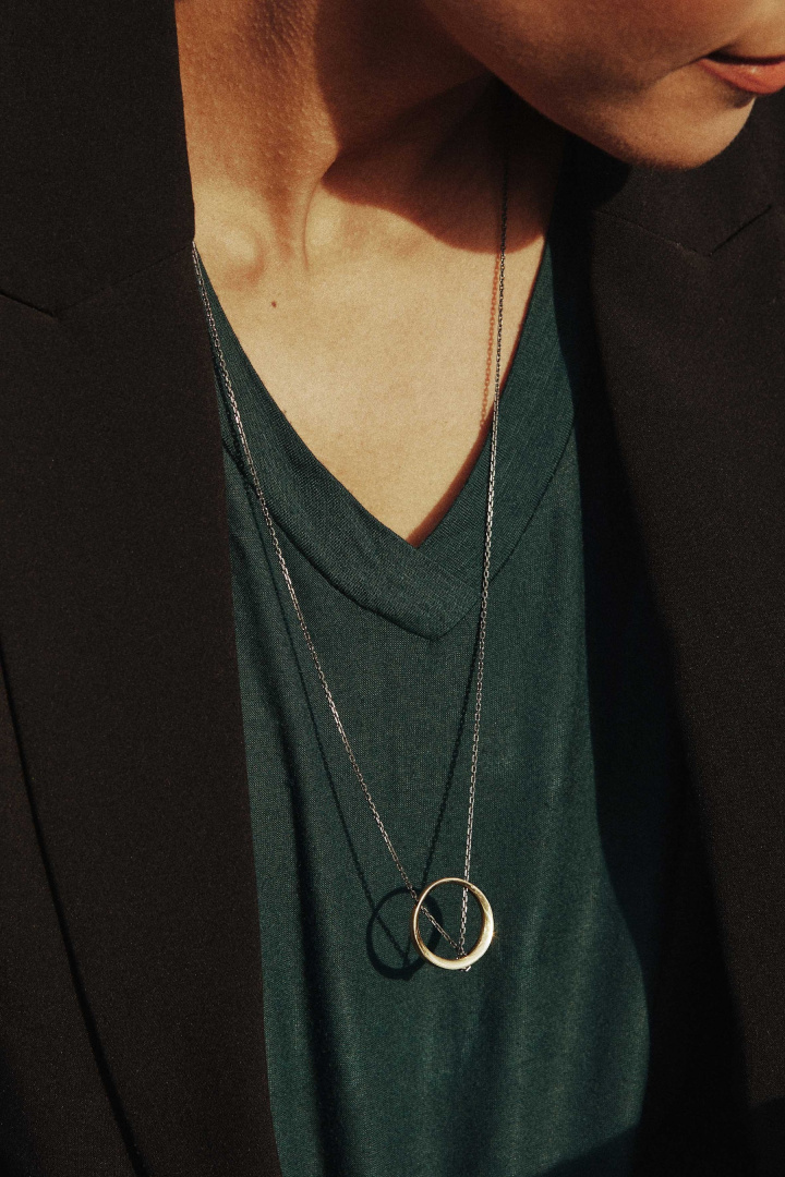 MINIMAL BIG necklace / brass MINIMAL BIG necklace / brass