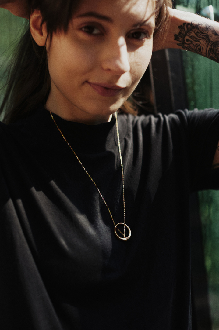 MINIMAL BIG necklace / gold MINIMAL BIG necklace / gold