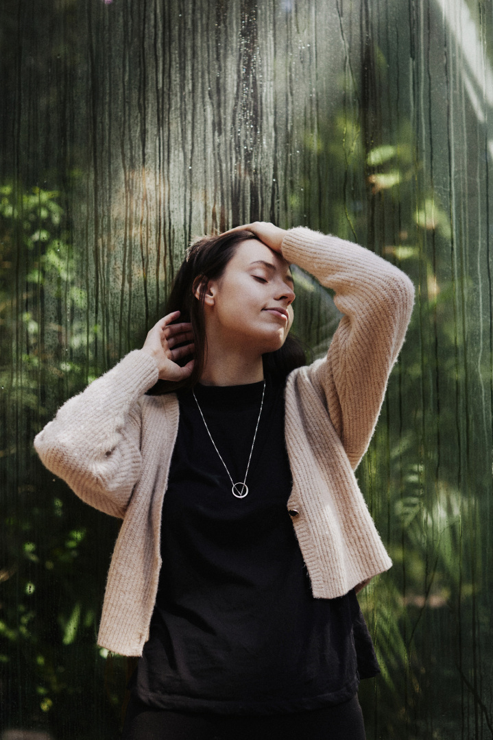 MINIMAL BIG necklace / silver MINIMAL BIG necklace / silver