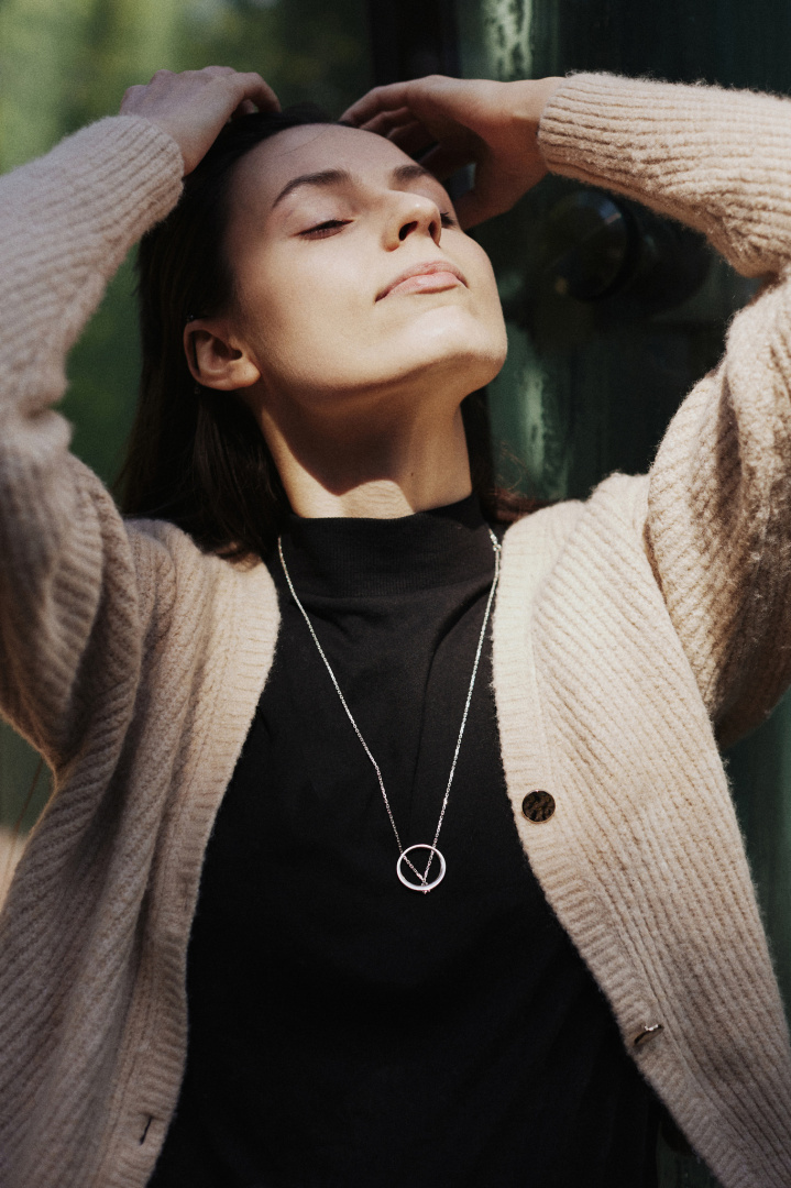 MINIMAL BIG necklace / silver MINIMAL BIG necklace / silver