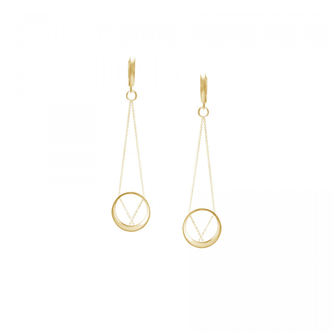 MINIMAL earrings MAXI / gold MINIMAL earrings MAXI / gold