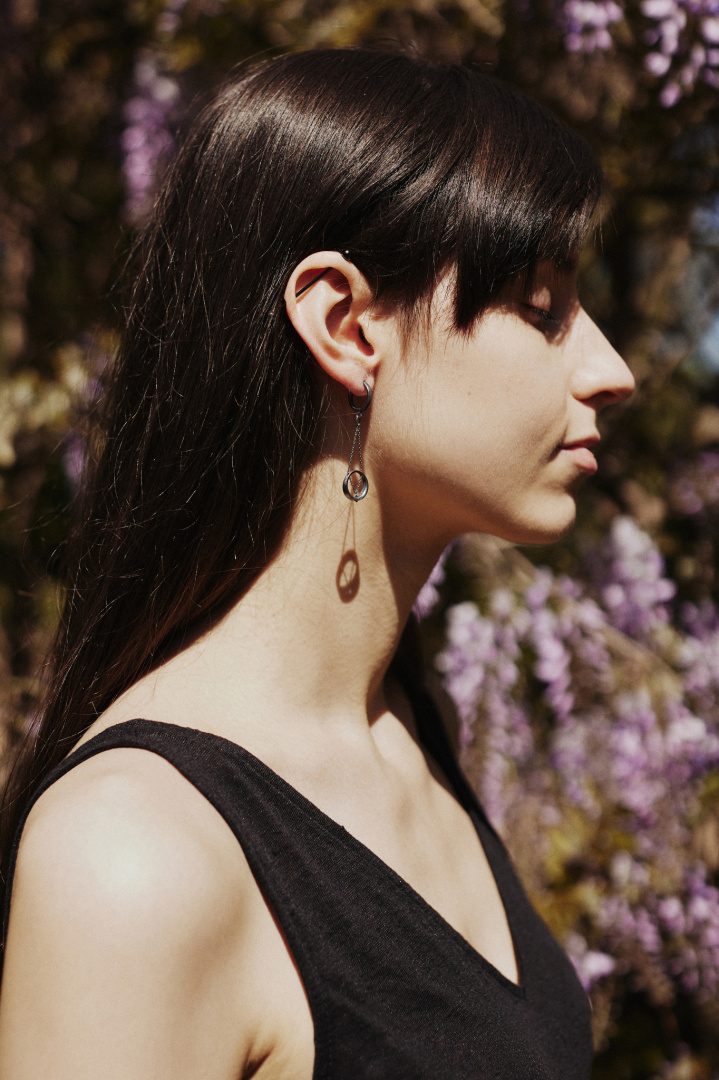 MINIMAL earrings MINI / black MINIMAL earrings MINI / black