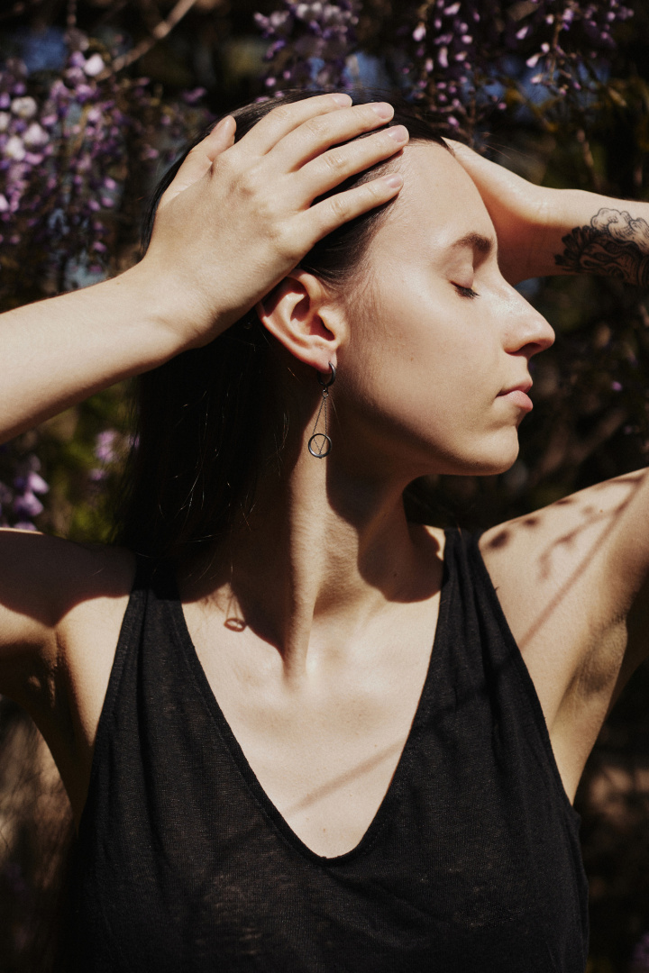 MINIMAL earrings MINI / black MINIMAL earrings MINI / black