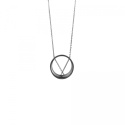 MINIMAL necklace / black silver