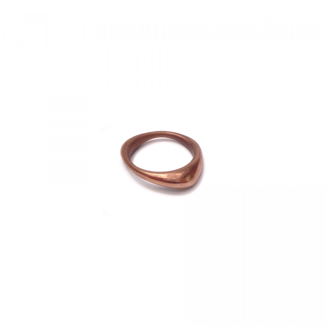 SMOOTH / satin copper ring
