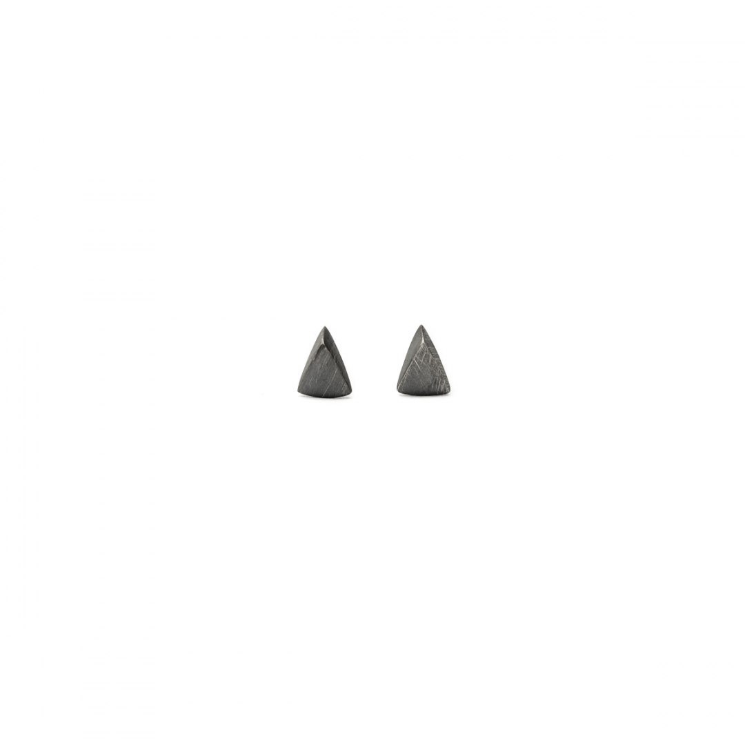 TRI mini / black silver earrings TRI mini / black silver earrings