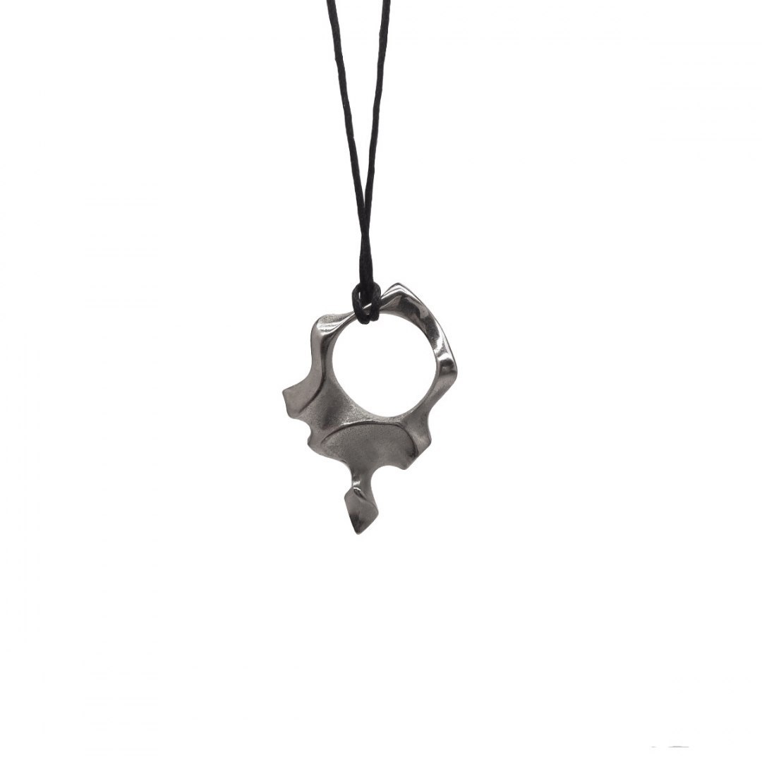 WAVES / BLACK silver ring and necklace WAVES / BLACK silver ring and necklace