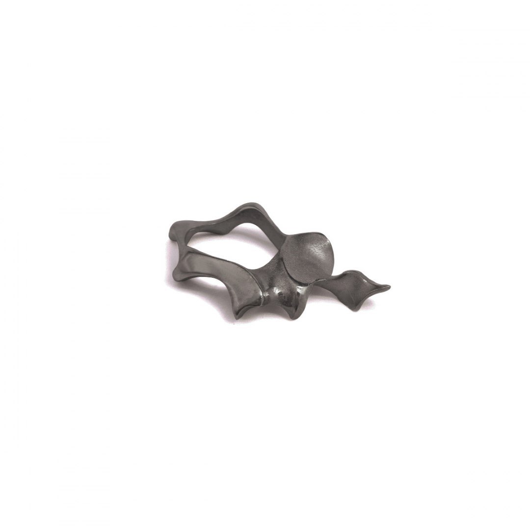 WAVES / BLACK silver ring and necklace WAVES / BLACK silver ring and necklace