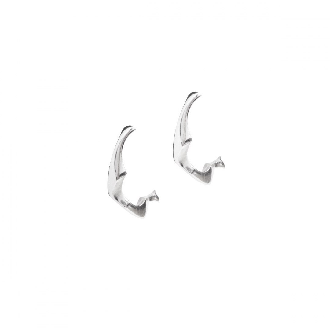 WAVES Semicircle / silver earrings