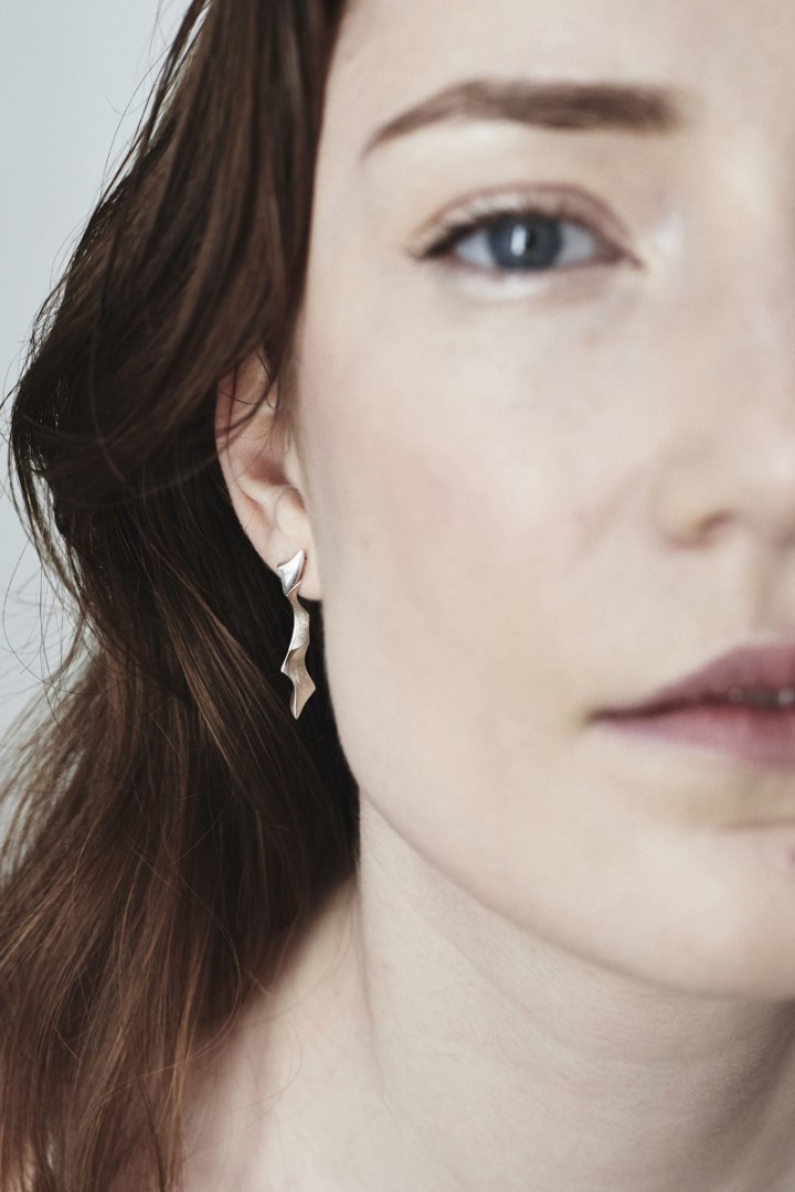 WAVES Straight / silver earrings WAVES Straight / silver earrings