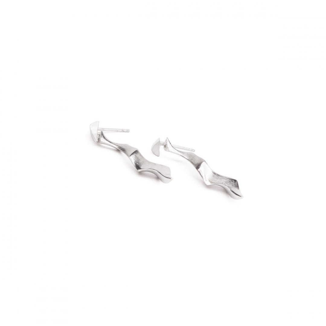 WAVES Straight / silver earrings WAVES Straight / silver earrings