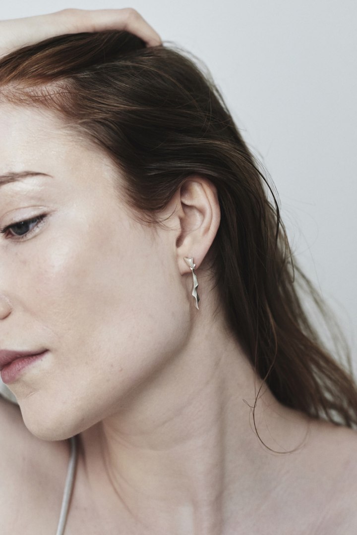 WAVES Straight / silver earrings WAVES Straight / silver earrings