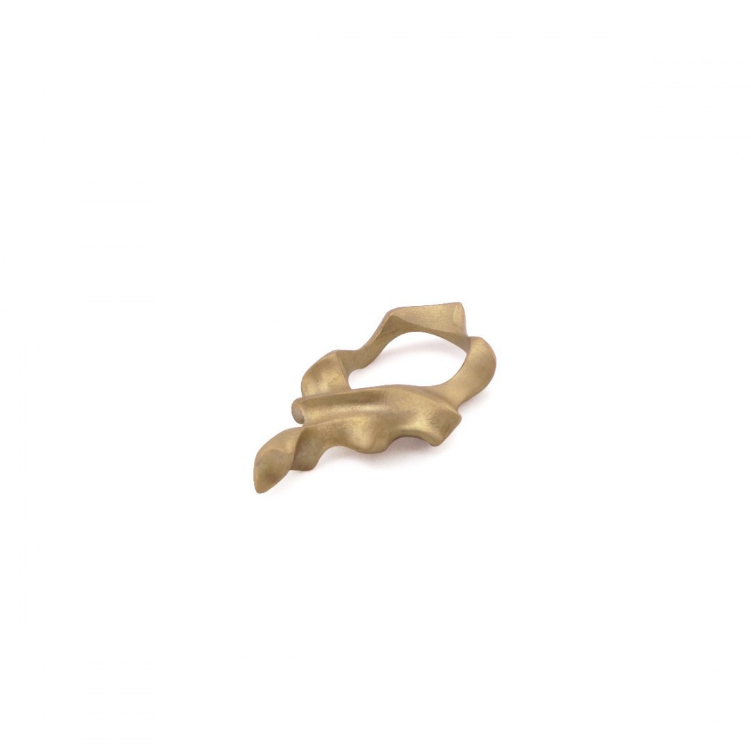 WAVES / brass ring and necklace WAVES / brass ring and necklace