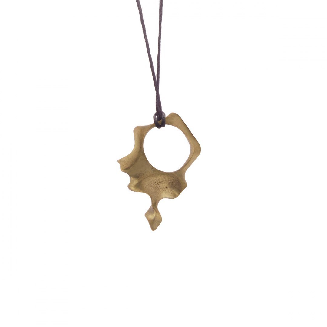 WAVES / brass ring and necklace WAVES / brass ring and necklace