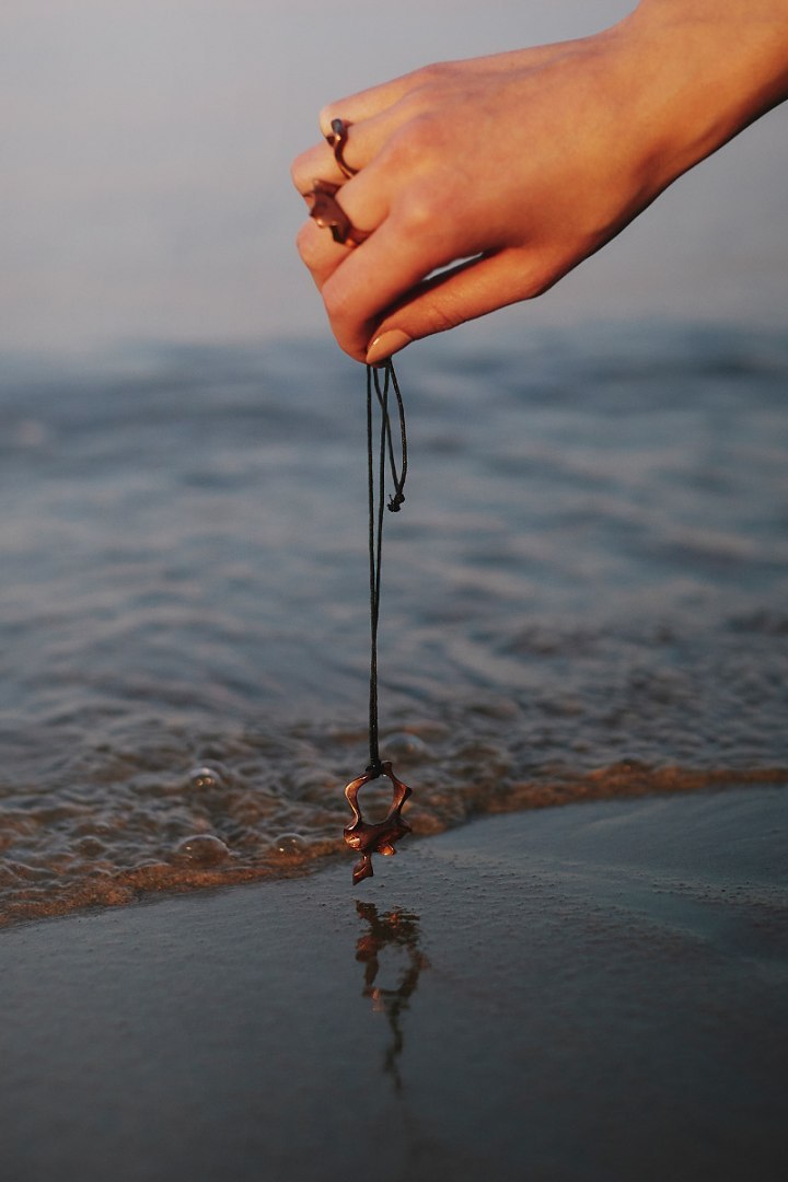 WAVES / copper ring and necklace WAVES / copper ring and necklace