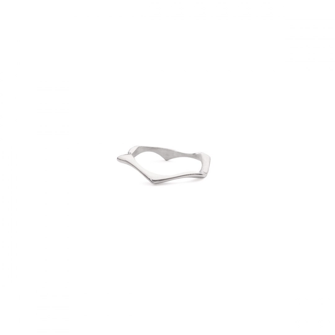 WAVES thin / silver ring