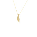 ONE EDGE / satin GOLD necklace