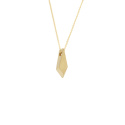ONE EDGE / satin GOLD necklace